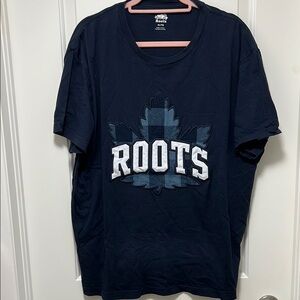 Roots Navy Blue Graphic T-Shirt